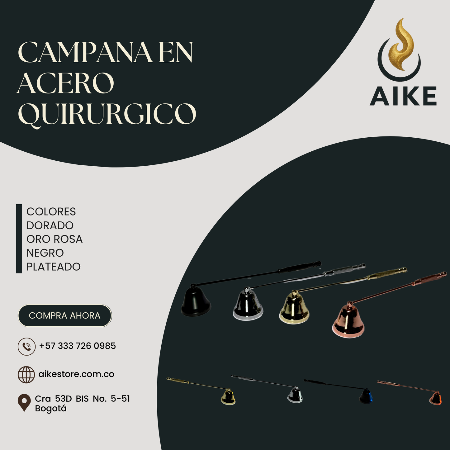 Campana en Acero