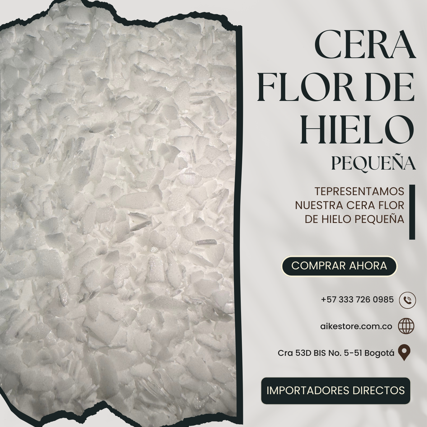 Cera Flor de Hielo (Pequeña)
