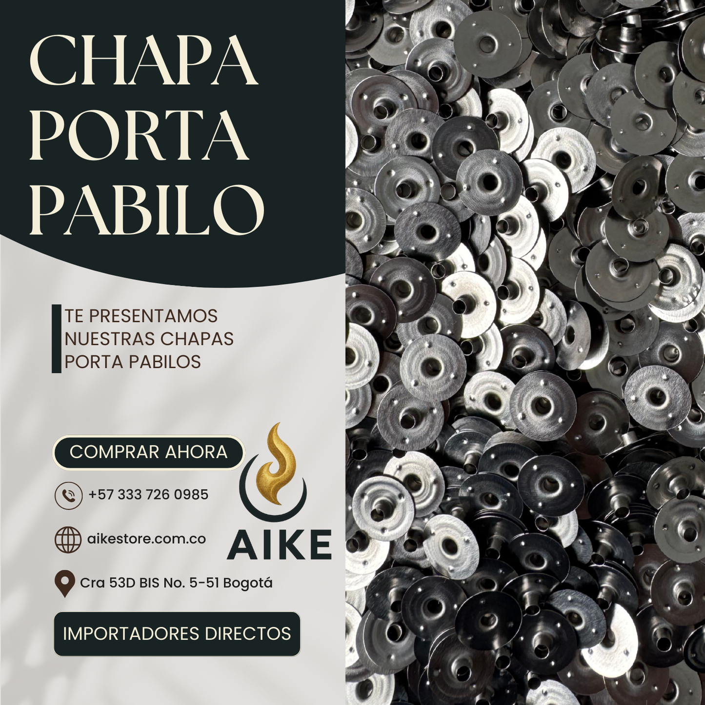 Chapas Porta Pabilos