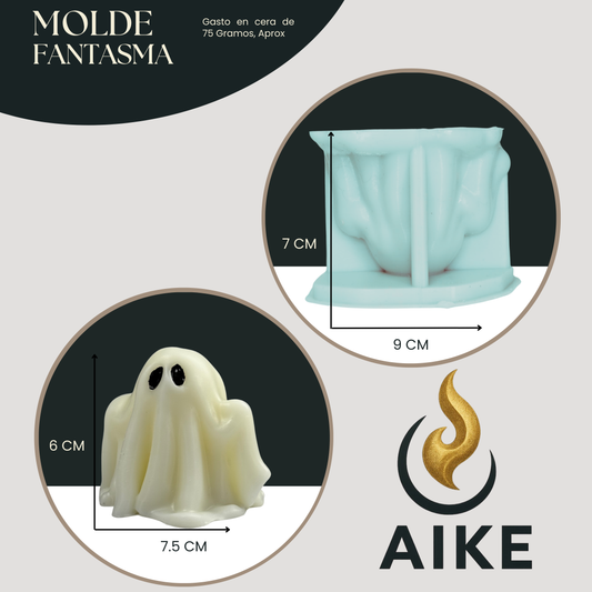 Molde de Silicona Fantasma Clásico Halloween | Molde 3D