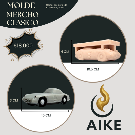 Molde Mercho Clásico para Velas Artesanales y Aromáticas | Molde de Silicona 3D Decorativo